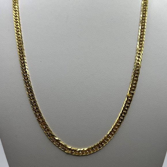Silver/Gold 24" Miami Cuban Double Curb Chain - 925 Italy - Mens/Ladies/Unisex - Picture 8 of 11